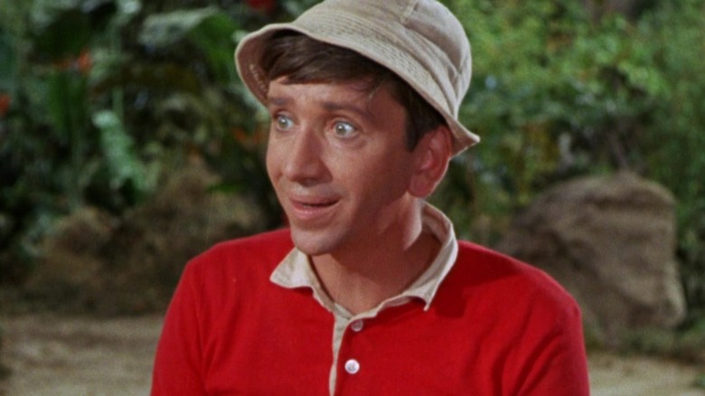 A closeup of Gilligan on Gilligan's Island