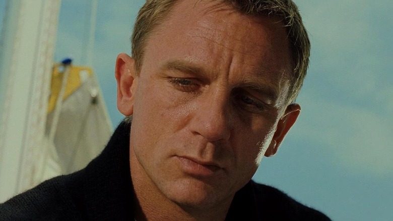 Daniel Craig in the role of James Bond appears studied in the Royal Casino