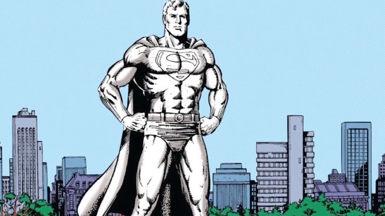 Statue of Superman in Whatever Happened to the Man of Tomorrow