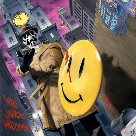 watchmen drawing smiley