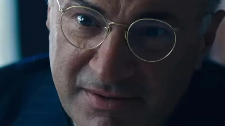 Milton Rockwell looks annoyed in Marty Supreme