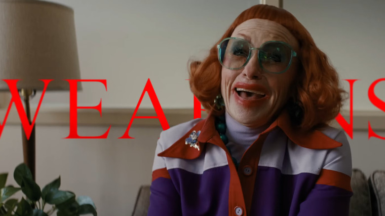 Gladys has a hearty chuckle in Weapons