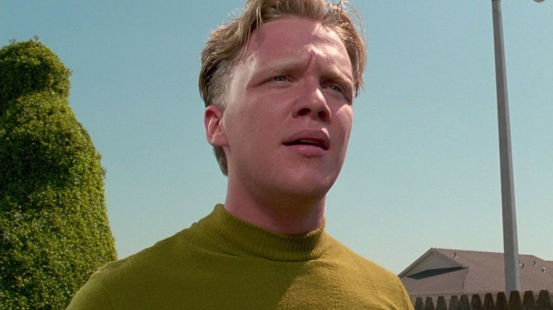 Anthony Michael Hall as Jim is unnecessarily hostile throughout Edward Scissorhands