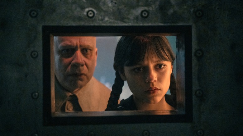 Wednesday and Uncle Fester stumble upon the experiment base in Wednesday