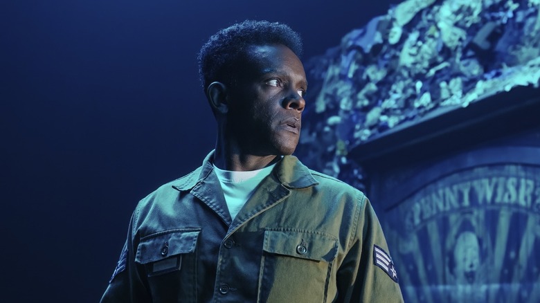 Chris Chalk as Dick Hallorann looking worried on It: Welcome to Derry