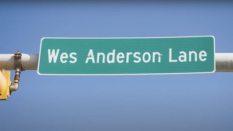 Wes Anderson Lane Sign