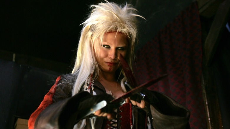A bladed blonde woman from the movie Gallowalkers