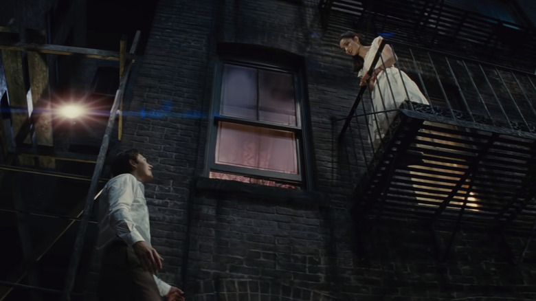 Ansel Elgort and Rachel Zegler in West Side Story