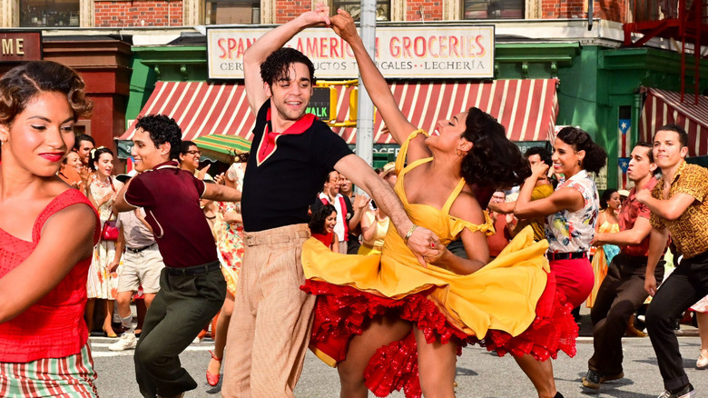 Bernardo and Anita dancing in West Side Story 