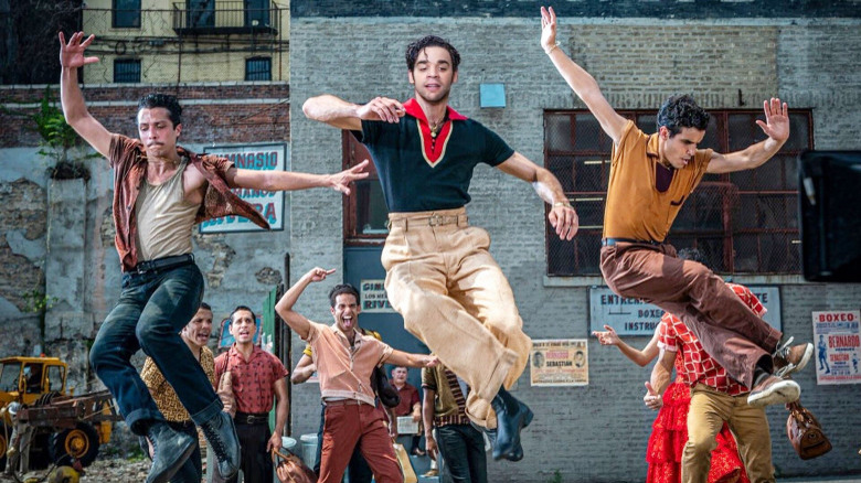 The Sharks dancing in West Side Story