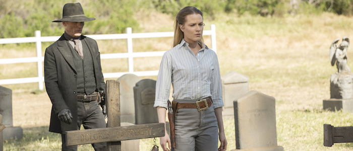 westworld dolores and man in black