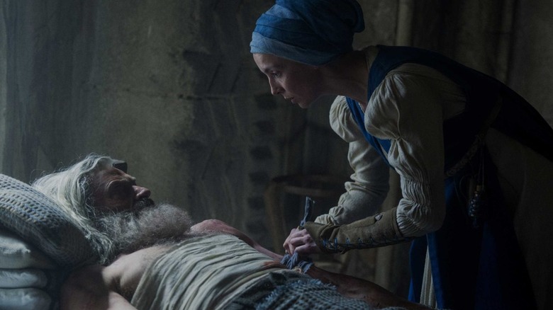 Sister Brigid tends to a dying Robin Hood in The Death of Robin Hood