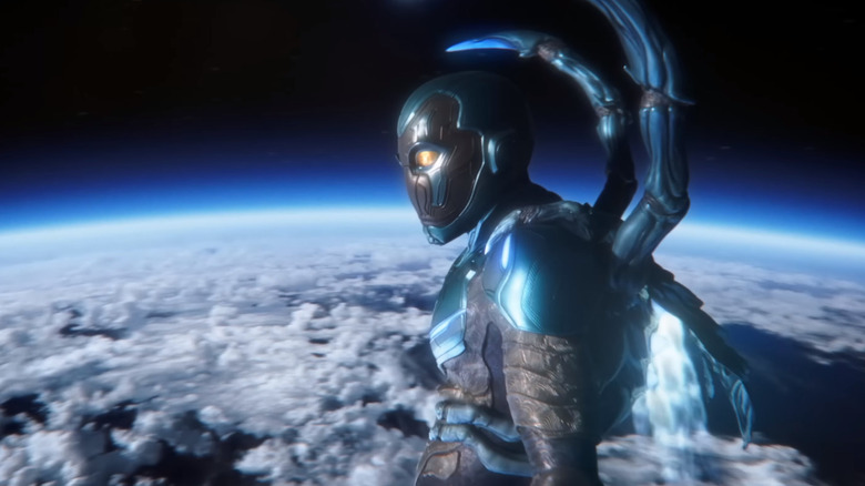 Blue Beetle outer space scene 