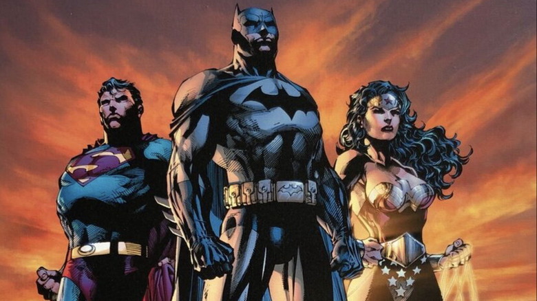 DC Comics Trinity drawn by Jim Lee