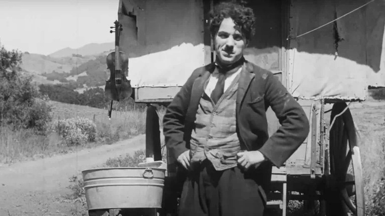 Charlie Chaplin as the Tramp