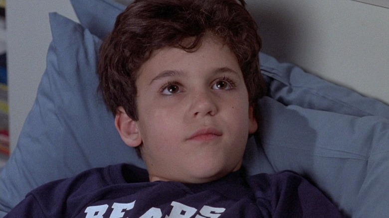 Fred Savage as the grandson looking up from bed in The Princess Bride