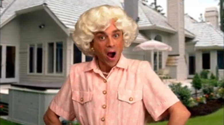 SNL, Kattan's character dressed up as Betty White in the sketch where he broke his neck