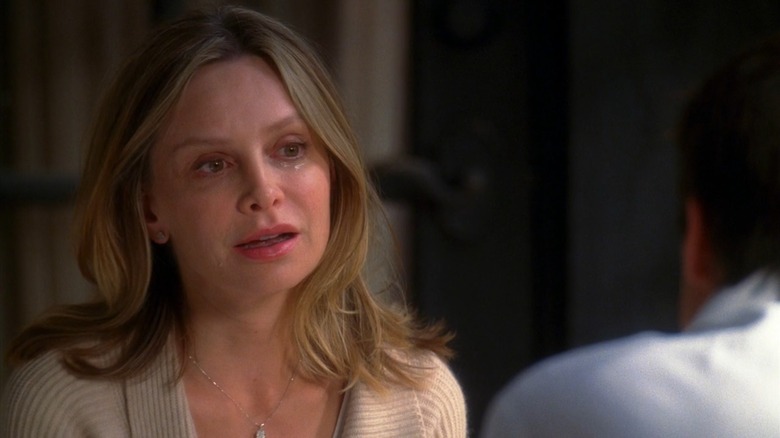 Calista Flockhart as Kitty McAllister on Brothers & Sisters, crying