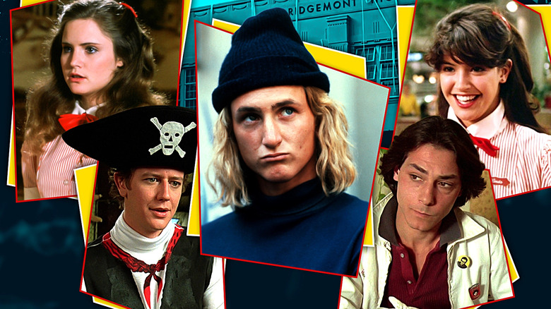 Jennifer Jason Leigh, Judge Reinhold, Sean Penn, Robert Romanus, and Phoebe Cates in Fast Times at Ridgemont High