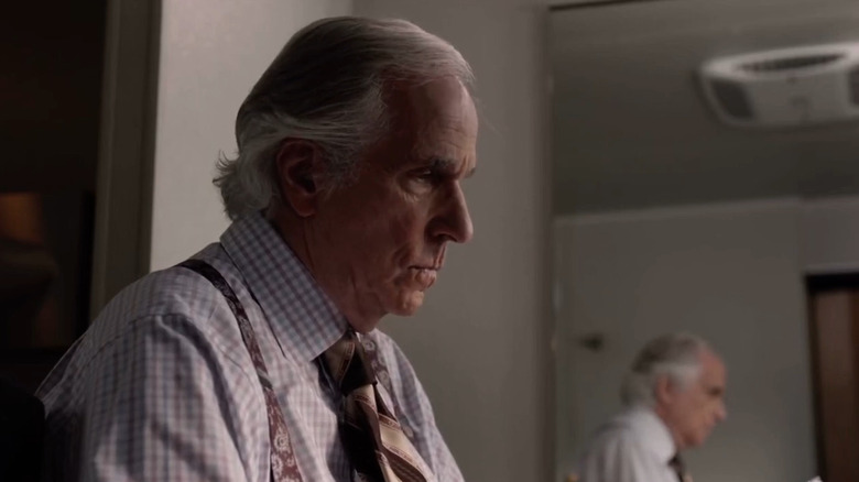 Gene (Henry Winkler) sad and angry in Barry