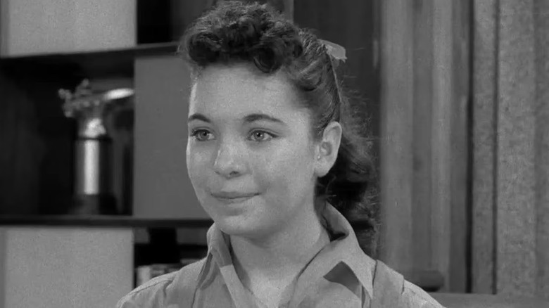 Pamela Baird as Mary Ellen looks lovingly at Wally in Leave It to Beaver