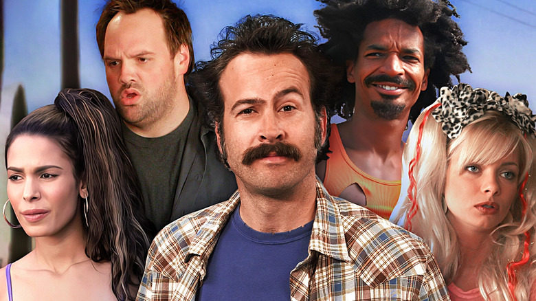 Catalina (Nadine Velazquez), Randy (Ethan Suplee), Earl (Jason Lee), Darnell (Eddie Steeples), and Joy (Jaime Pressly) from My Name Is Earl