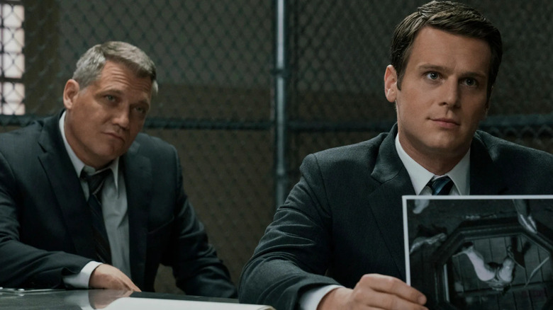 Bill and Holden in the interrogation room on Mindhunter