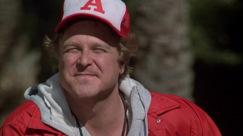 John Goodman as Coach Harris contemplates the fresh meat in Revenge of the Nerds