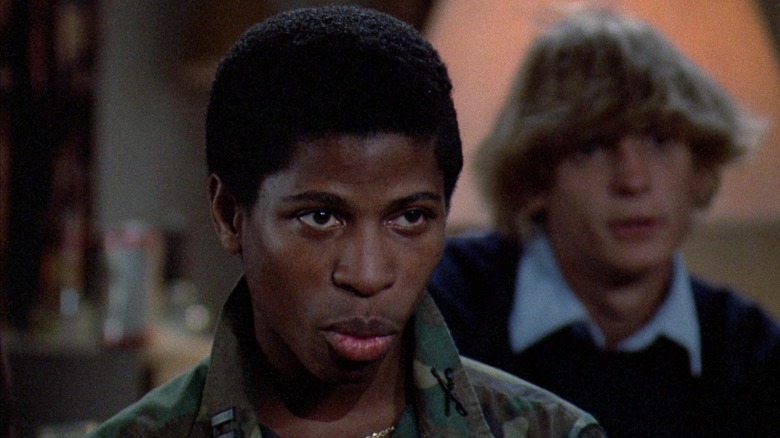 Larry B. Scott's Lamar can't quite appreciate the panty raid in Revenge of the Nerds