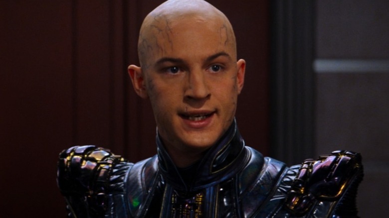 Tom Hardy as Shinzon in Star Trek Nemesis, blue veins covering his bald head