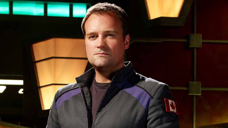 David Hewlett as Rodney McKay, looking concerned on Stargate Atlantis