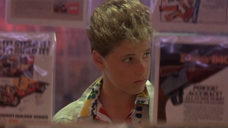 Sam (Corey Haim) at comic book store in The Lost Boys