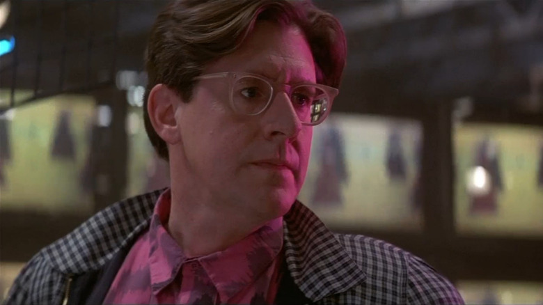 Max (Edward Herrmann) serious in The Lost Boys