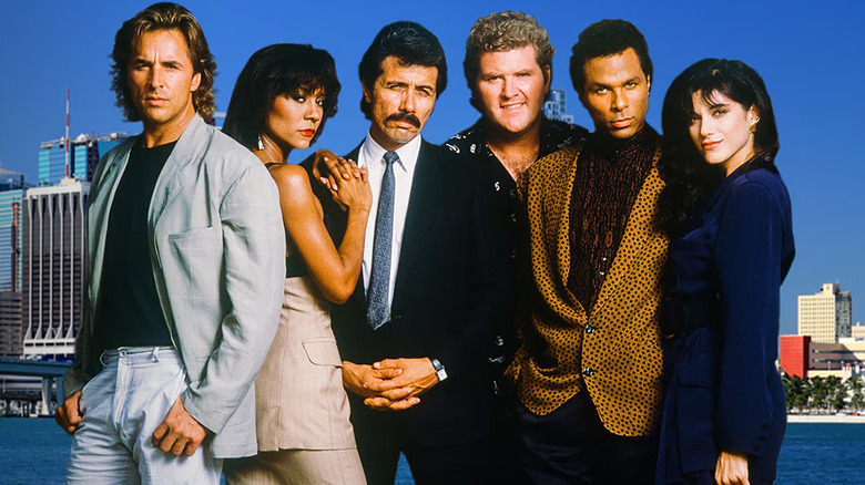 The cast of Miami Vice in a promotional image