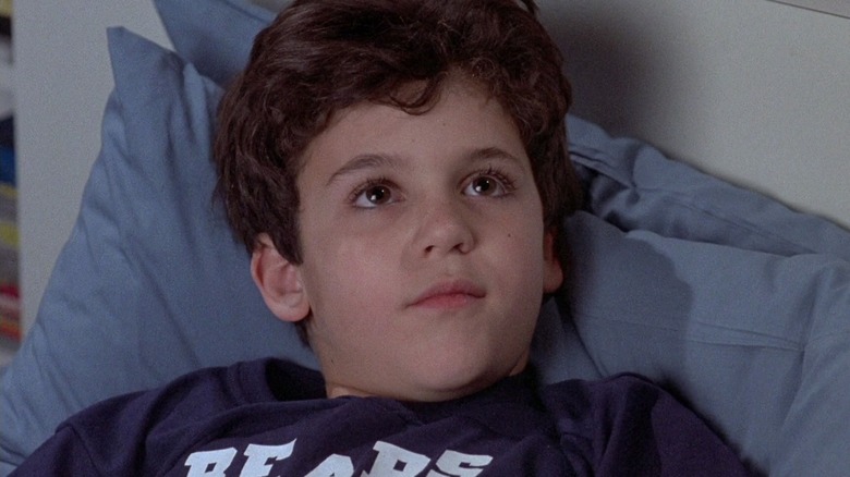 Fred Savage as the grandson looking up from bed in The Princess Bride