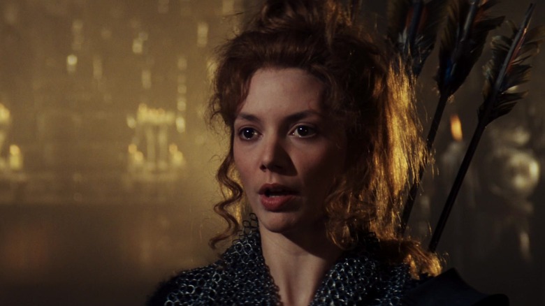 Joanne Whalley as Sorsha takes direction from her evil mother in Willow