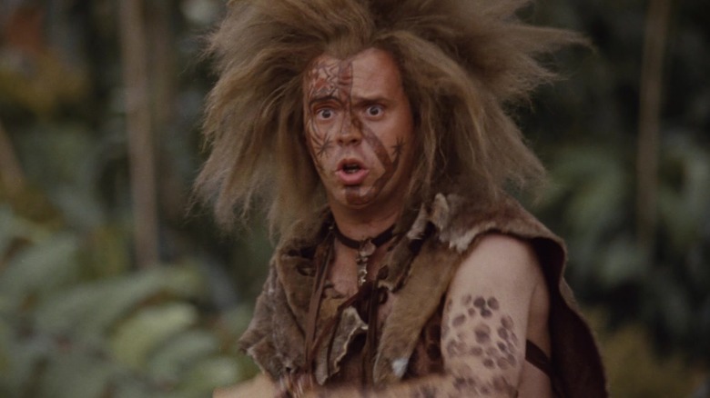 Rick Overton as Franjean is panicked by an enemy attack in Willow