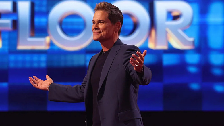 Rob Lowe presenting on The Floor