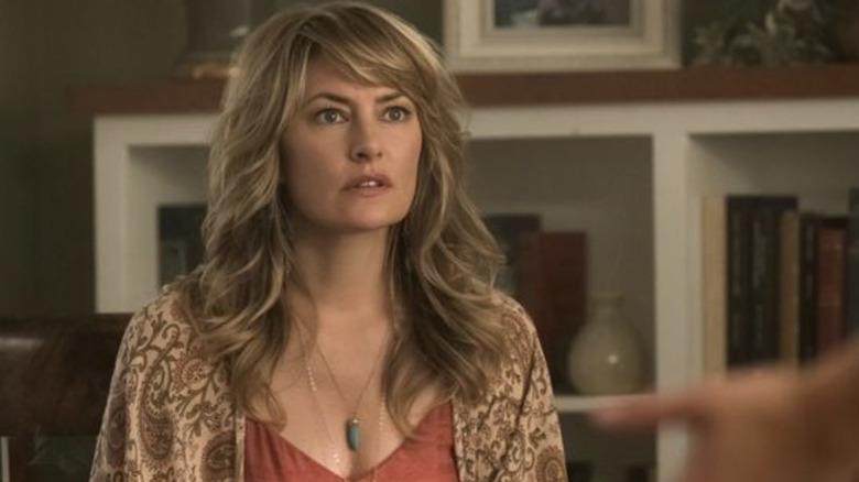 Mädchen Amick as Alice Cooper looking surprised in Riverdale