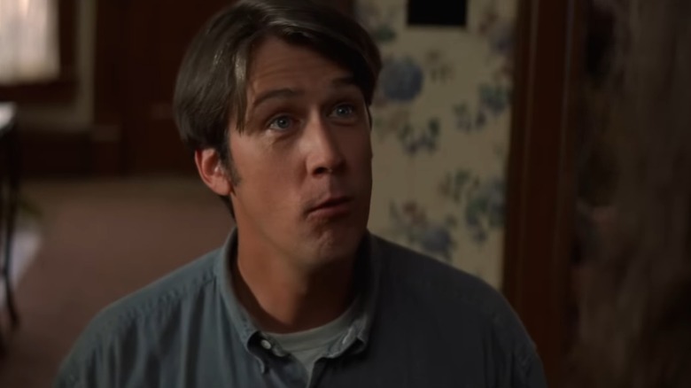 Alan Ruck as Rabbit in Twister, sitting in Aunt Meg's kitchen