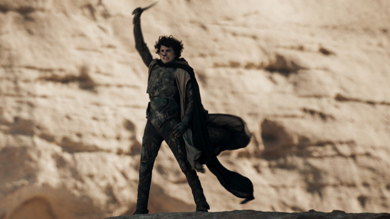 Paul Areides increases his knife to gather his troops in Dune: Part two
