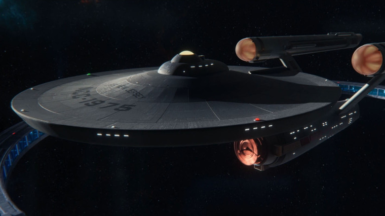 The USS New Jersey on display in a museum on Star Trek: Picard
