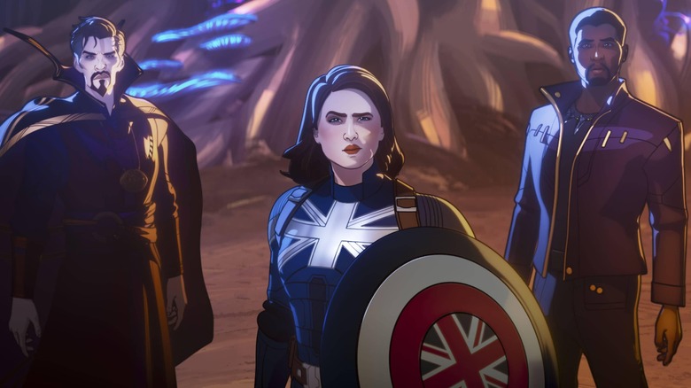 Doctor Strange Supreme, Captain Carter, and Star-Lord T'Challa in "What If...?"