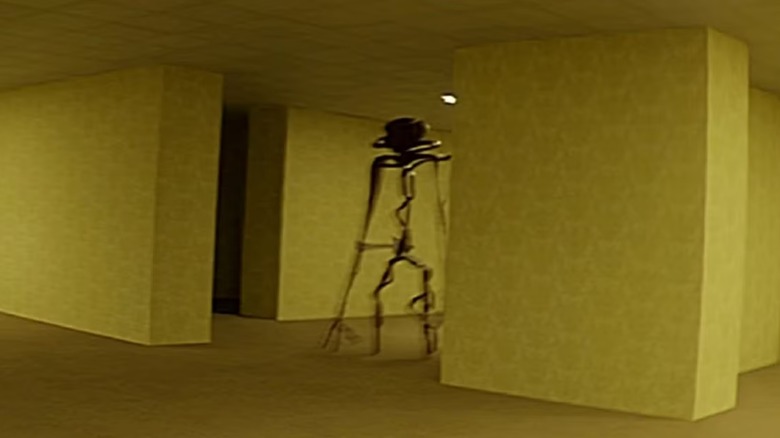 One of the half-rendered entities lurking in Kane Parsons' The Backrooms