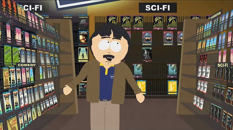 Randy surveys his new Blockbuster in South Park