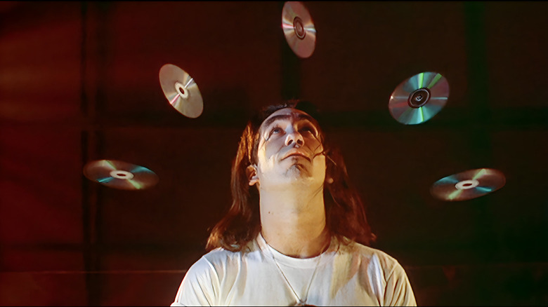 A man is mesmerized by deadly discs in Hellraiser III: Hell On Earth