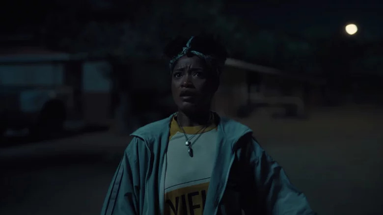 Keke Palmer looking shocked in Nope
