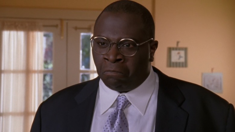 Gary Anthony Williams as Abe frowning on Malcolm in the Middle