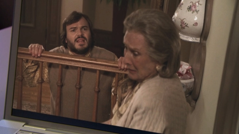 Jack Black and Cloris Leachman in the fake movie Mrs. Albert Hannaday in The Office