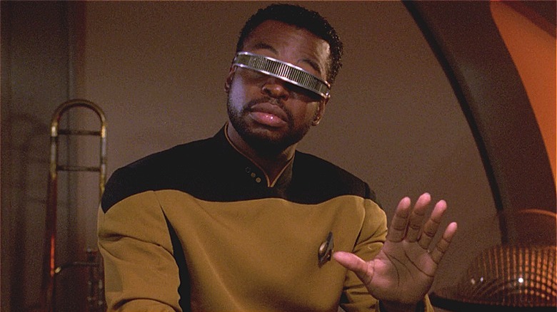 Geordi La Forge With Hand Up